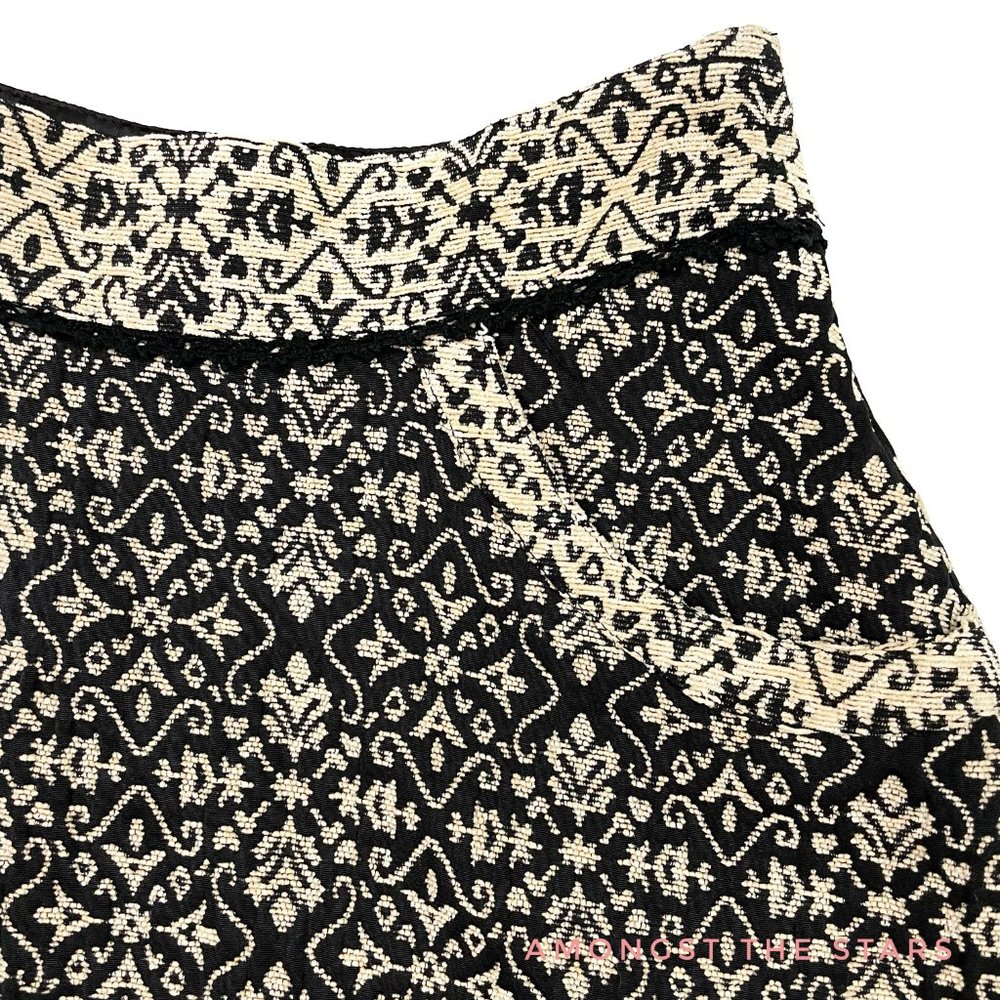 Free People Carpet Bag Black Jacquard Mini Skirt - Picture 9 of 12